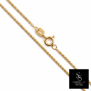 Sterling silver wheat chain