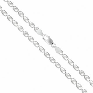 Superior Silver 1.8mm oval bead chain necklace crafted from polished 925 sterling silver with a lobster clasp.