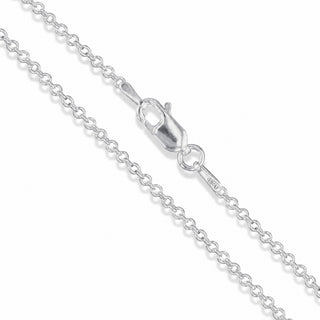 Superior Silver 1.7mm cable chain necklace crafted from polished 925 sterling silver with a secure lobster clasp.