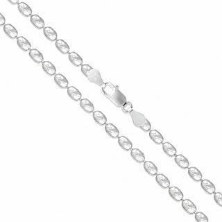 Superior Silver 1.8mm oval bead chain necklace crafted from polished 925 sterling silver with a lobster clasp.