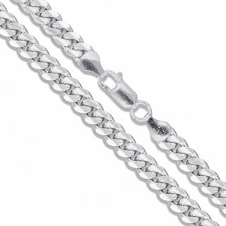 Superior Silver 12.3mm Miami Cuban link chain crafted from polished 925 sterling silver with a lobster clasp.