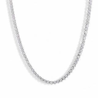 2.25mm Moissanite Tennis Necklace in sterling silver