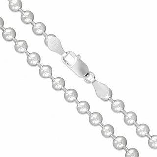 Superior Silver 2.3mm bead chain necklace crafted from polished 925 sterling silver with a secure lobster clasp.
