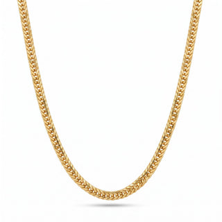 Flat Franco Link 14kt Yellow Gold over 925 Sterling Silver 26inch/3.81mm