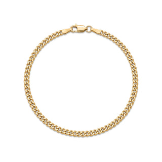 Curb Link Bracelet 10K Yellow Gold 7.5inch/3.6mm
