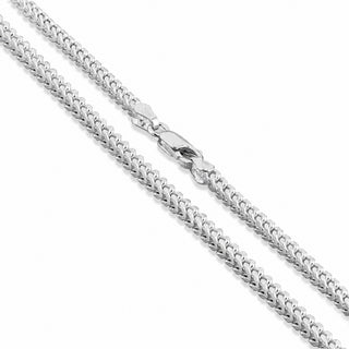 Superior Silver 3.7mm Franco bracelet crafted from polished 925 sterling silver with a secure lobster clasp.