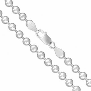 Superior Silver 3mm bead chain necklace crafted from polished 925 sterling silver with a secure lobster clasp.