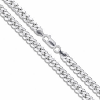 Superior Silver 4.2mm Miami Cuban link chain crafted from polished 925 sterling silver with a secure lobster clasp.