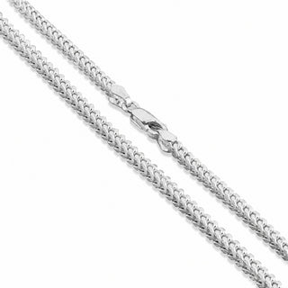 Superior Silver 4.6mm Franco chain necklace crafted from polished 925 sterling silver with a secure lobster clasp.