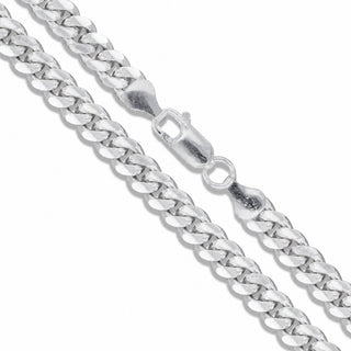 Superior Silver 8.7mm Miami Cuban chain crafted from polished 925 sterling silver with a secure lobster clasp.