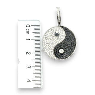 2.5ct Iced-Out Moissanite Yin Yang Pendant