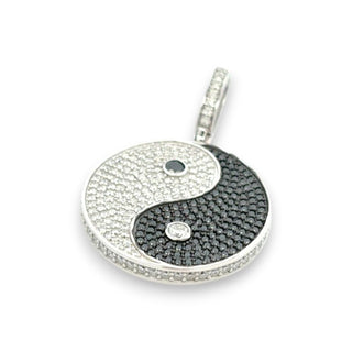 2.5ct Iced-Out Moissanite Yin Yang Pendant
