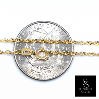 Singapore Link 10K Yellow Gold 22inch/1.8mm view 3