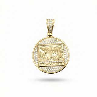 Iced-Out Moissanite Last Supper Pendant
