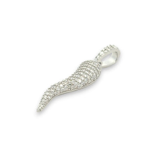 .9ct Pavé Italian Horn Moissanite Pendant