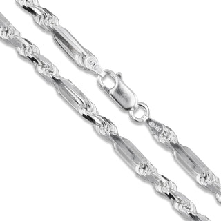 FigaRope Chain 5mm 925 Sterling Silver