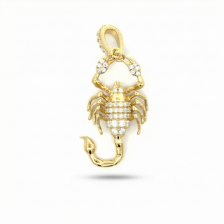 Iced-Out Moissanite Scorpion Pendant