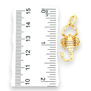 Iced-Out Moissanite Scorpion Pendant