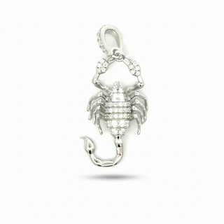 Iced-Out Moissanite Scorpion Pendant