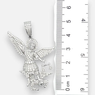 St. Michael the Archangel Moissanite Pendant