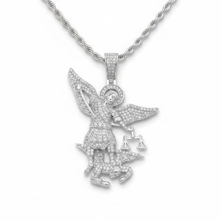 St. Michael the Archangel Moissanite Pendant