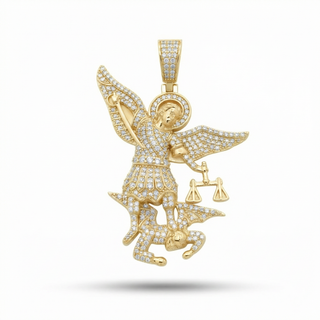 St. Michael the Archangel Moissanite Pendant
