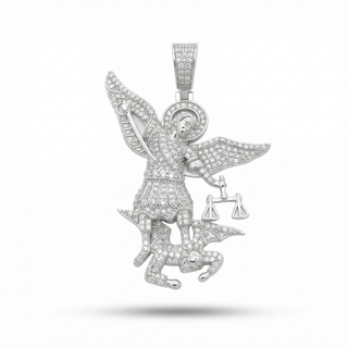 St. Michael the Archangel Moissanite Pendant