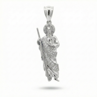 Plata San Judas VVS 0.7CT Moissanite 925 Sterling Silver or Gold Vermeil