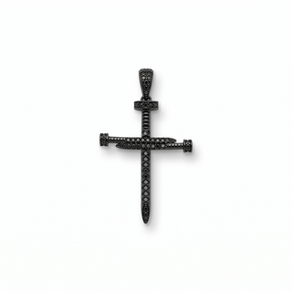 Nail Cross Hip Hop VVS Moissanite Pendant - Large and Small