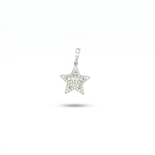 Iced out Star Pendant 1.2CT Moissanite 925 Sterling Silver