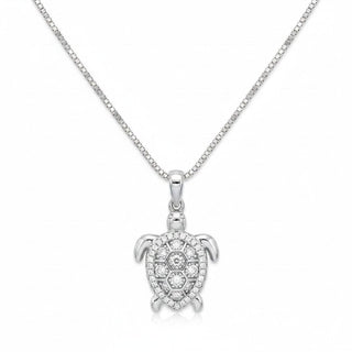 Turtle VVS 0.5CT Moissanite 925 Sterling Silver or Gold Vermeil