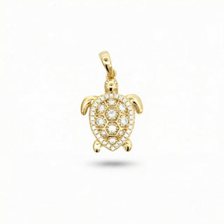 Turtle VVS 0.5CT Moissanite 925 Sterling Silver or Gold Vermeil