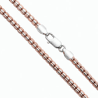 Bead Chain 4mm 14kt Rose Gold Plated over 925 Sterling Silver