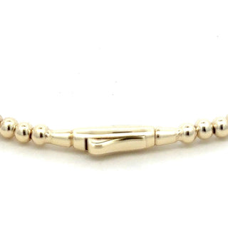 Beaded Rectangle Station Moissanite Bangle in Sterling Silver, clasp detail