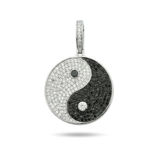 2.5ct Iced-Out Moissanite Yin Yang Pendant view 2