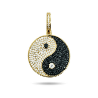 2.5ct Iced-Out Moissanite Yin Yang Pendant