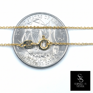 Link Chain 10K Yellow Gold 22inch/1.1mm view 3