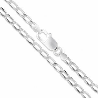 Superior Silver 3.1mm curb chain necklace crafted from polished 925 sterling silver with a secure lobster clasp.