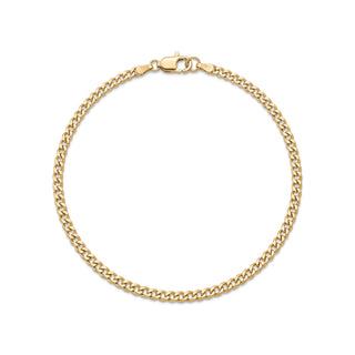 Curb Link Bracelet 10K Yellow Gold 7.5inch/3.0mm