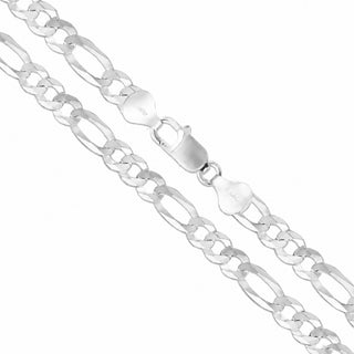 Figaro Chain 11.2mm 925 Sterling Silver