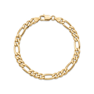 Figaro Link Bracelet 10K Yellow Gold 7.5inch/4.7mm