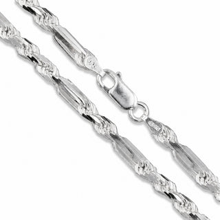 FigaRope Chain 5mm 925 Sterling Silver