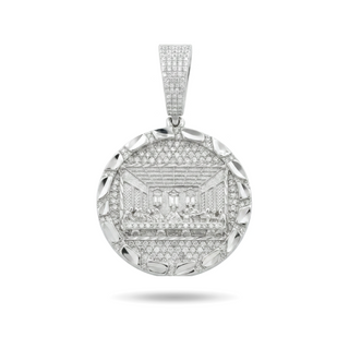 Iced-Out Moissanite Last Supper Pendant view 3
