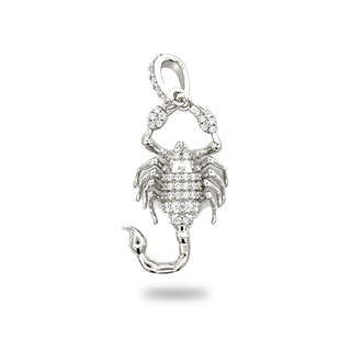 Iced-Out Moissanite Scorpion Pendant