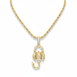 Iced-Out Moissanite Scorpion Pendant view 2