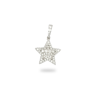 Iced out Star Pendant 1.2CT Moissanite 925 Sterling Silver view 4