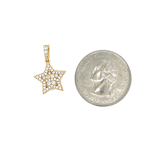 Iced out Star Pendant 1.2CT Moissanite 925 Sterling Silver view 2