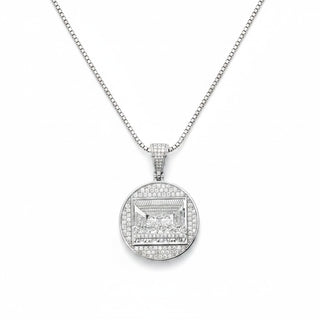 Iced-Out Moissanite Last Supper Pendant view 2