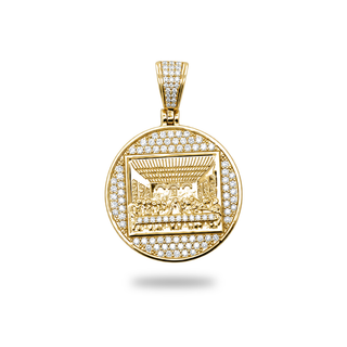 Iced-Out Moissanite Last Supper Pendant