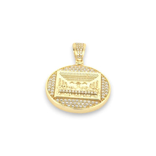 Iced-Out Moissanite Last Supper Pendant view 4